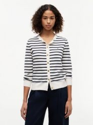 Tommy Hilfiger Kardigan Kobiety biały|wielokolorowy, XL. Białe kardigany damskie Tommy Hilfiger, xl, bez wzorów, z bawełny, bez kołnierzyka. Za 489.95 zł.