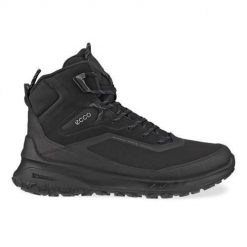 Buty trekkingowe męskie Ecco Ult trn Mid Boots. Czarne buty zimowe męskie ecco, bez wzorów, z gore-texu, bez obcasa, bez zapięcia. Za 897.00 zł.