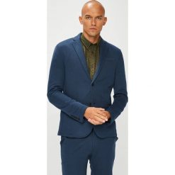 Only & Sons - Marynarka Zavier. Niebieskie garnitury męskie Only & Sons, l, bez wzorów, z bawełny, casualowe, bez kołnierzyka, bez ramiączek. W wyprzedaży za 179.90 zł.