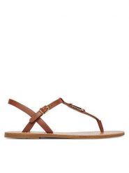 Tommy Hilfiger Sandały Leather Thong Sandal FW0FW09127 Brązowy. Brązowe sandały damskie Tommy Hilfiger, bez wzorów, ze skóry, bez obcasa, na płaskiej podeszwie, bez zapięcia. Za 409.99 zł.