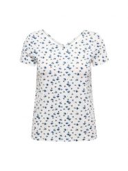 ONLY Bluzka Bera 15368588 Biały Regular Fit. Białe bluzki damskie ONLY, m, bez wzorów, z wiskozy, bez kołnierzyka, bez ramiączek. Za 89.99 zł.