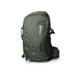 Plecak unisex 30 l do uprawiania turystyki górskiej i pieszej PARKER. Zielone plecaki męskie IZAS, bez wzorów, z materiału. Za 279.99 zł.