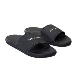 Klapki basenowe męskie Rip Curl Side Slide Open Toe 90. Czarne klapki męskie Rip Curl, bez wzorów, z otwartym noskiem, bez zapięcia. Za 66.99 zł.