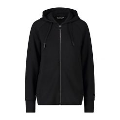 Damska bluza z kapturem z jerseyu CMP. Czarne bluzy damskie CMP, bez wzorów, z jersey, bez ramiączek, z kapturem. Za 389.30 zł.