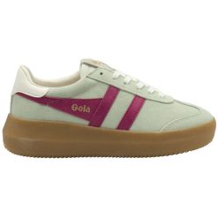 Damskie zamszowe trampki na sznurówki Gola Athena. Czerwone trampki i tenisówki damskie Gola, bez wzorów, z zamszu, bez zapięcia. Za 472.00 zł.