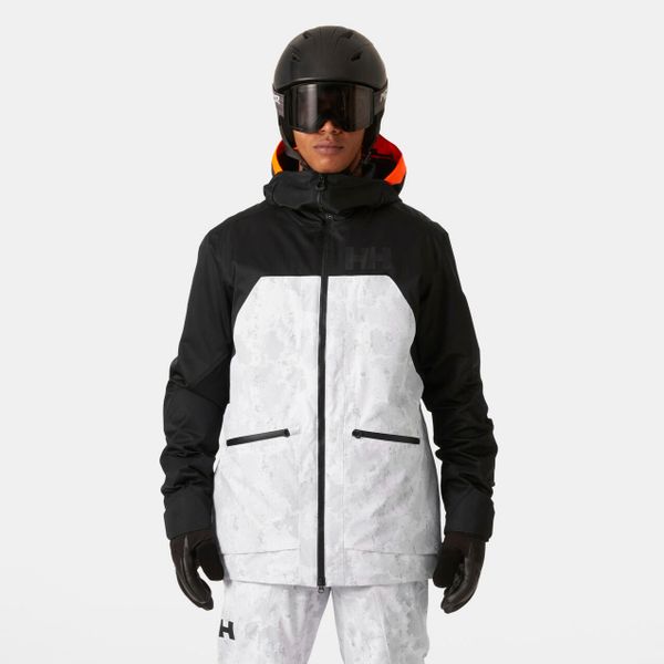Kurtka narciarska Helly Hansen Straightline Lifaloft 2.0. Szare kurtki sportowe męskie Helly Hansen, na zimę, m, bez wzorów, bez kaptura, narciarskie. Za 1,536.00 zł.