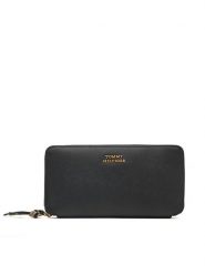 Tommy Hilfiger Portfel Th Leather Lrg Za Wallet AW0AW18941 Czarny. Czarne portfele damskie Tommy Hilfiger, ze skóry. Za 329.99 zł.