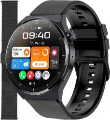 Smartwatch Enter SAT.14.234.144-SET Czarny. Czarne zegarki smartwatch Enter, bez wzorów. Za 299.00 zł.