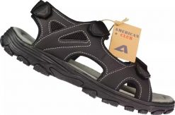 American Club Sandały męskie American Club MRL-119BL czarne 44. Czarne sandały męskie American CLUB, bez wzorów, sportowe, bez zapięcia. Za 129.00 zł.