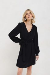 SUKIENKA PAMELA CZARNA L - Flawless. Czarne sukienki damskie Flawless, na co dzień, l, bez wzorów, z wiskozy, eleganckie, bez kołnierzyka, bez ramiączek, proste. Za 307.50 zł.