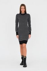 GUESS Czarna damska sukienka, Rozmiar M. Czarne sukienki damskie Guess, na co dzień, m, z aplikacjami, bez kołnierzyka, bez ramiączek. W wyprzedaży za 534.99 zł.