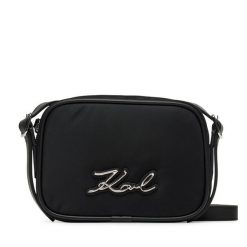 Torebka KARL LAGERFELD. Czarne listonoszki damskie KARL LAGERFELD, bez wzorów, bez dodatków. Za 489.99 zł.