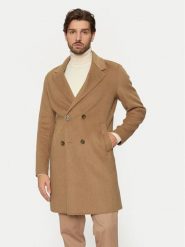 Guess Płaszcz wełniany M4BL47 WGJU2 Beżowy Regular Fit. Brązowe płaszcze męskie Guess, m, z aplikacjami, z syntetyku, bez kołnierzyka, bez kaptura. Za 1,029.00 zł.