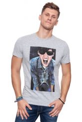 LEE T SHIRT PHOTO TEE GREY MELE L65UAI37. Szare t-shirty męskie Lee, l, bez wzorów, bez kołnierzyka, bez ramiączek. W wyprzedaży za 39.99 zł.