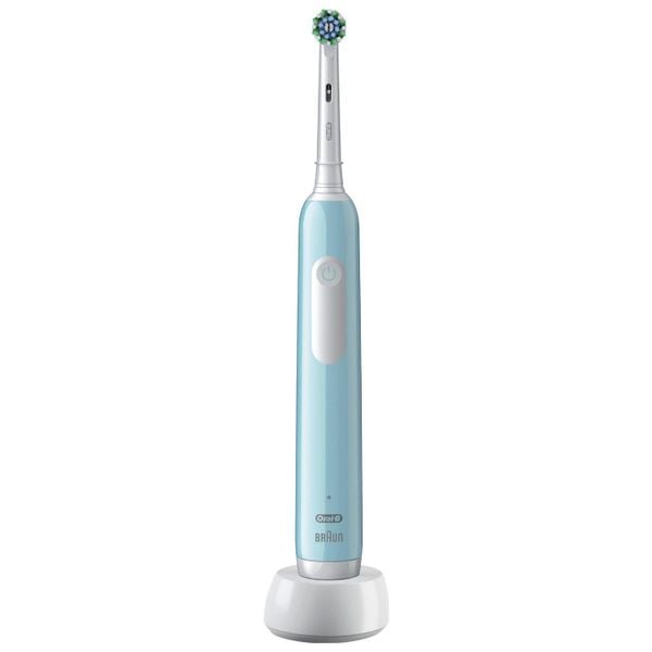 Szczoteczka rotacyjna Oral-B Pro 1 Caribbean Blue Cross Action błękitny. Niebieskie szczoteczki elektryczne Oral-B. Za 159.90 zł.