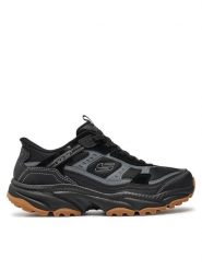 Skechers Trekkingi Slip-ins Vigor AT 237744/BBK Czarny. Czarne trekkingi męskie Skechers, ze skóry, bez zapięcia. Za 359.99 zł.