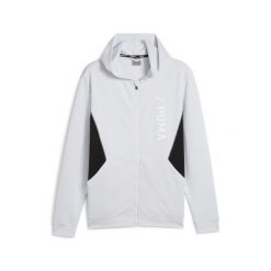 Bluza Sportowa Męska Puma Fit Double Knit Fz. Szare bluzy sportowe męskie Puma, m, bez wzorów, bez kaptura. Za 222.99 zł.