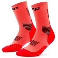 Męskie krótkie skarpety kompresyjne sportowe Core Run do połowy łydki CEP. Brązowe skarpetki damskie CEP, bez wzorów, z elastanu. Za 84.00 zł.