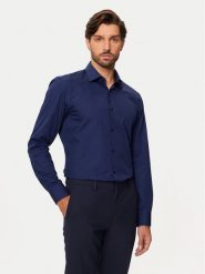 Hugo Koszula C-Jenno 50289499 Granatowy Slim Fit. Niebieskie koszule męskie Hugo, m, bez wzorów, z bawełny, bez kołnierzyka, bez ramiączek. Za 249.99 zł.