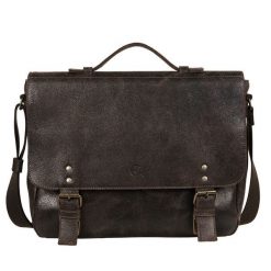 Torba męska Canaletto vintage skóra naturalna 14 cali TM258s344. Brązowe torby na laptopa damskie bez wzorów, ze skóry. Za 490.00 zł.