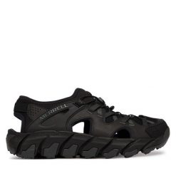 Sandały Merrell. Czarne sandały męskie Merrell, bez wzorów, sportowe, bez zapięcia. Za 469.99 zł.