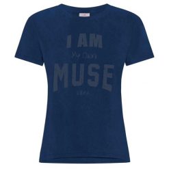 T-Shirt Deha Marbled Graphic Damskie. Niebieskie t-shirty damskie Deha, s, bez wzorów, z bawełny, klasyczne, bez kołnierzyka, bez ramiączek. Za 289.99 zł.