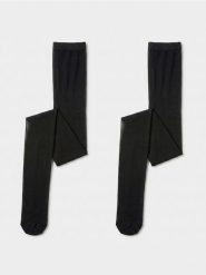 Rajstopy 30 DEN 2 pack - czarny. Czarne rajstopy i pończochy Sinsay, bez wzorów. Za 19.99 zł.
