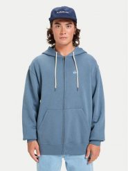 Quiksilver Bluza Salt Water Zip EQYFT05160 Niebieski Comfort Fit. Niebieskie bluzy męskie Quiksilver, m, bez wzorów, z bawełny, bez ramiączek, bez kaptura. Za 279.99 zł.