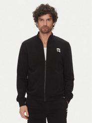 KARL LAGERFELD Bluza 705712 500900 Czarny Regular Fit. Czarne bluzy męskie KARL LAGERFELD, m, bez wzorów, z bawełny, bez ramiączek, bez kaptura. Za 589.99 zł.