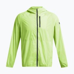 Kurtka do biegania męska Under Armour Launch Lightweight. Zielone kurtki męskie Under Armour, l, bez wzorów, bez kaptura, do biegania. Za 319.99 zł.