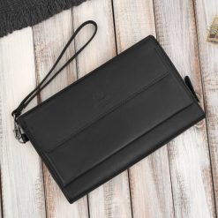 Saszetka męska skórzana do ręki elegancka czarna Paolo Peruzzi AL-26-BL. Czarne torby na ramię męskie ze skóry, do ręki. Za 199.00 zł.