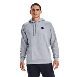 Bluza męska Under Armour Rival Hoodie mod. Szare bluzy męskie Under Armour, m, bez wzorów, bez kaptura, do biegania. Za 190.00 zł.