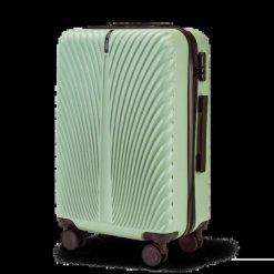 Walizka Średnia WINGS SWAN 2.0 24" ARMY GREEN. Zielone walizki damskie Wings, bez wzorów, z materiału, średnie. Za 209.90 zł.