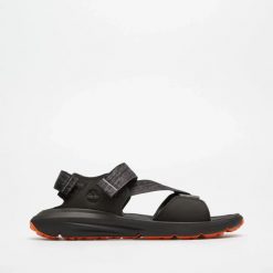 Timberland Motion Dune Backstrap Sandal Black Sandały męskie. Czarne sandały męskie Timberland, na lato, bez wzorów, ze skóry, klasyczne, bez zapięcia. Za 319.99 zł.