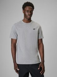 4F T-shirt regular gładki męski (3-pack) - szary+czarny+granatowy XXL. Czarne t-shirty męskie 4F, m, bez wzorów, z bawełny, bez kołnierzyka, bez ramiączek. Za 129.99 zł.