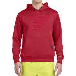 Bullpadel Gomese Sweatshirt. Czerwone bluzy męskie bullpadel, bez wzorów, sportowe, bez ramiączek, bez kaptura. W wyprzedaży za 178.30 zł.