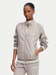 Guess Bluza V5YQ03 KB212 Brązowy jasny Regular Fit. Brązowe bluzy damskie Guess, l, z aplikacjami, z syntetyku, bez ramiączek, bez kaptura. Za 434.99 zł.