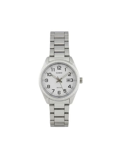 Casio Zegarek LTP-1302PD-7BVEG Srebrny. Szare, analogowe zegarki damskie Casio, srebrne. Za 269.99 zł.