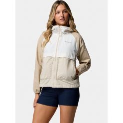 Kurtka Damska Columbia Spire Valley. Brązowe kurtki sportowe damskie Columbia, bez wzorów, z softshellu, bez ramiączek, bez kaptura, trekkingowe. Za 299.00 zł.