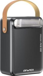 Awei PowerBank P102K 80000 mAh 22.5W PD 2xUSB-C 3xUSB-A czarny. Czarne powerbanki . Za 289.00 zł.