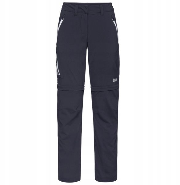 Jack Wolfskin Overland Zip Away Pants W 1506133-1388 Granatowe 36. Spodnie dresowe damskie Jack Wolfskin, bez wzorów, sportowe. Za 299.89 zł.