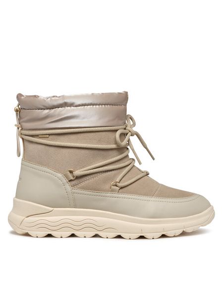 Geox Śniegowce D Spherica 4X4 B Abx D4626A 08522 C6738 Szary. Szare śniegowce damskie Geox, ze skóry, bez zapięcia. Za 399.99 zł.