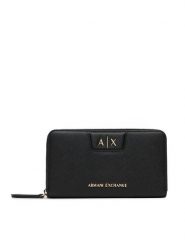 Armani Exchange Portfel XW000359 AF26570 UC001 Czarny. Czarne portfele damskie Armani Exchange, ze skóry. Za 404.99 zł.