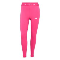 Damskie legginsy 7/8 adidas Techfit. Czerwone legginsy damskie Adidas, bez wzorów, z materiału. Za 216.80 zł.