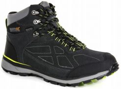 Buty trekkingowe męskie Samaris Suede Regatta. Czarne trekkingi męskie Regatta, z gumy, przed kolano, bez zapięcia. Za 341.99 zł.