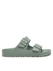 Birkenstock Klapki Arizona Eva 1029653 Zielony. Zielone klapki damskie Birkenstock, bez wzorów, z tworzywa sztucznego, bez obcasa, bez zapięcia. Za 249.99 zł.