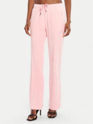 Juicy Couture Spodnie dresowe Tina JCAPW045 Różowy Regular Fit. Czerwone spodnie dresowe damskie Juicy Couture, bez wzorów, z dresówki. Za 269.99 zł.