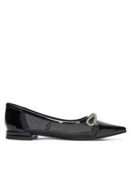 Eva Minge Baleriny ALYSSUM-LT2408-9 Czarny. Czarne balerinki damskie Eva Minge, bez wzorów, z materiału, bez obcasa, bez zapięcia. Za 399.99 zł.