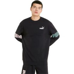 Bluza męska Puma Power. Czarne bluzy męskie Puma, m, bez wzorów, z bawełny, sportowe, bez ramiączek, bez kaptura. Za 290.00 zł.