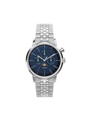 Timex Zegarek Marlin TW2W51300 Srebrny. Szare, analogowe zegarki męskie Timex, bez wzorów, srebrne. Za 759.99 zł.